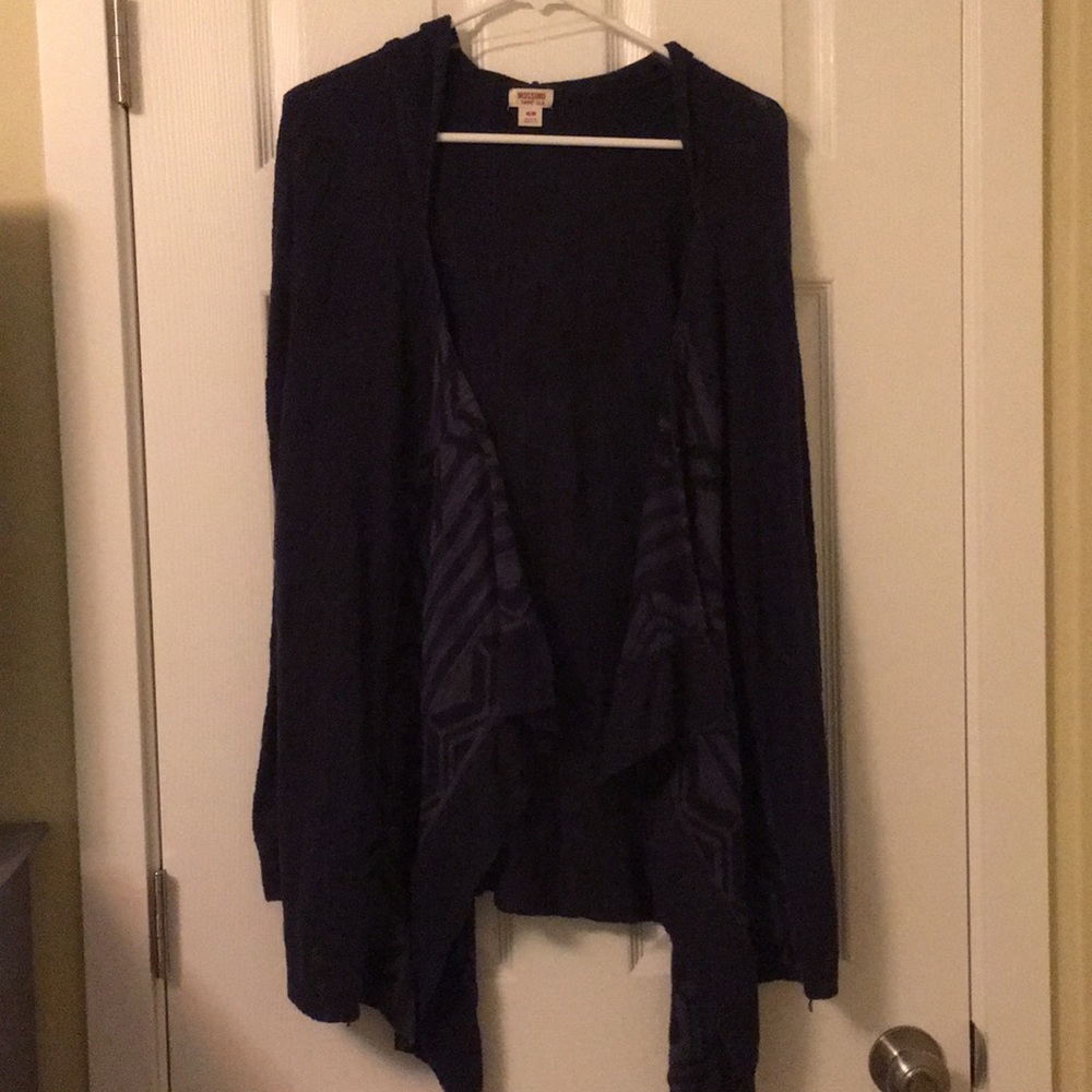 Blue Patterned Cardigan